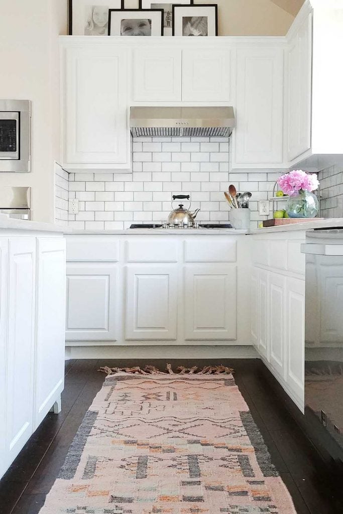 White kitchen, painted cabinets, Sherwin Williams SW 7005 Pure White, Paper Moon Painting cabinet painter