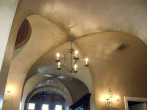 glazed-walls-and-groin-vault-ceiling-in-master-bath