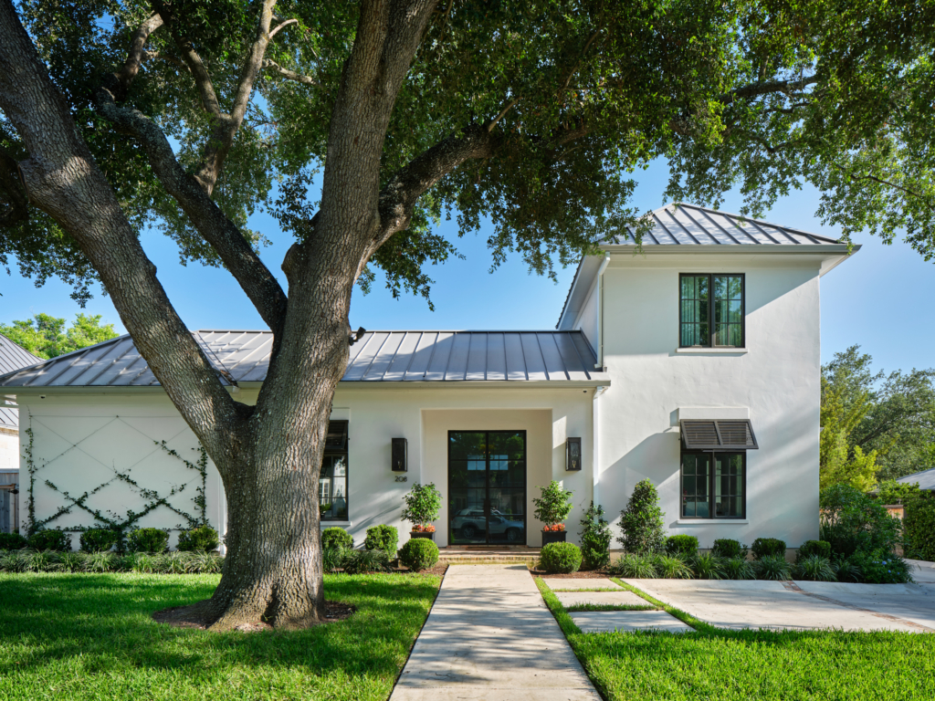 A beautiful exterior update in Alamo Heights. We used Sherwin Williams "Eider White" to give this home a fresh, sophisticated exterior.