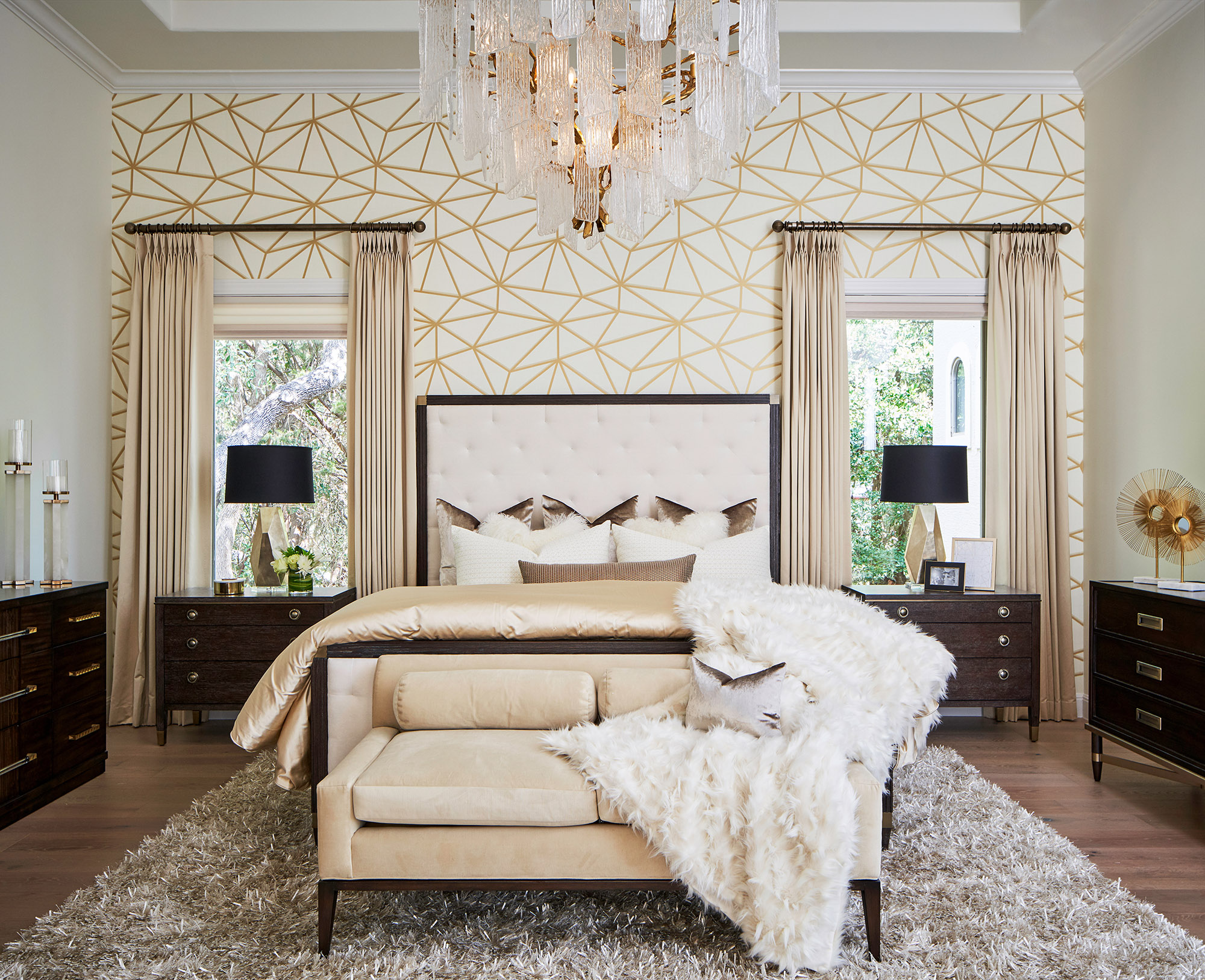 master-bedroom-w-white-gold-wallpaper-paper-moon-painting-san-antonio-st-d1