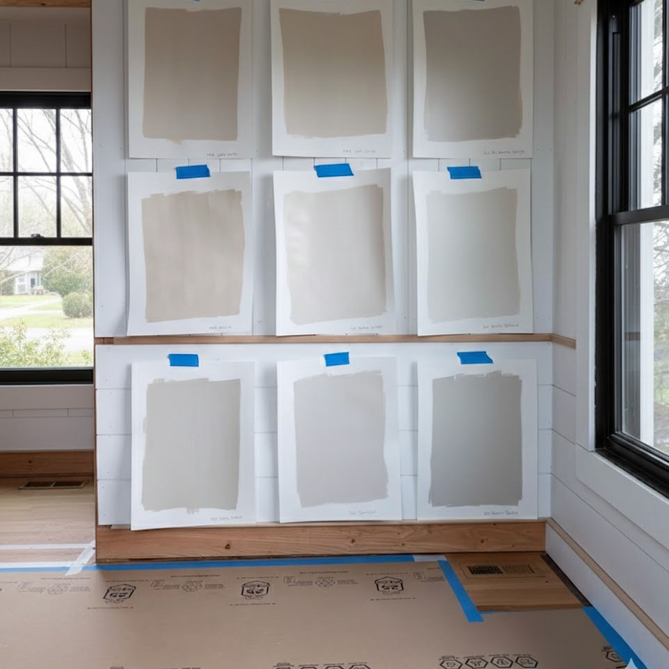 paint samples planning a new build blog maria killam 962 SQ