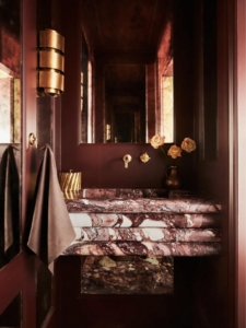 powder-bath-in-high-gloss-dark-red-by-crystal-sinclair-tim-lenz-photo